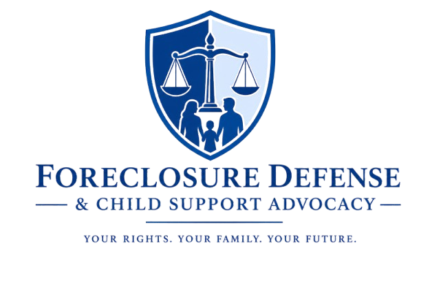 Fore Closure defence and illegal child support Logo