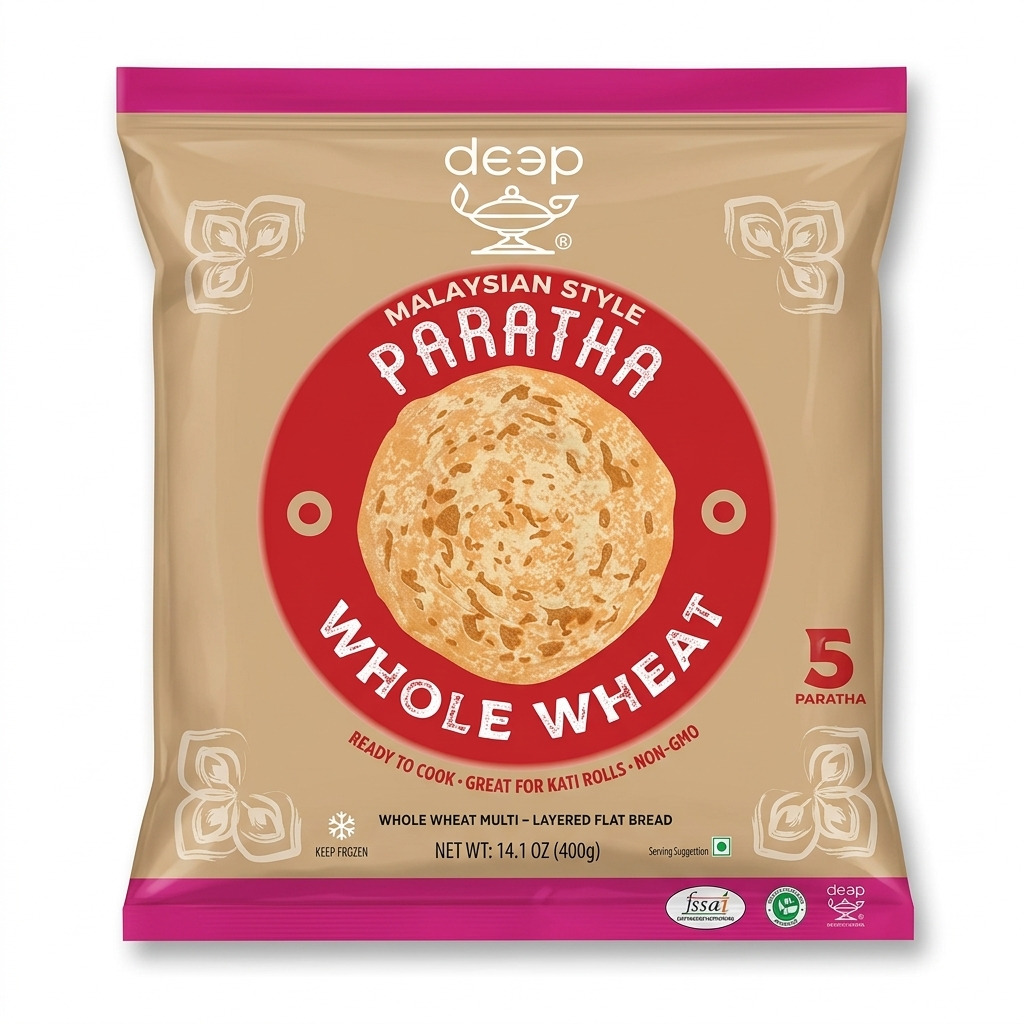 Malaysian Style Pratha Whole Wheat